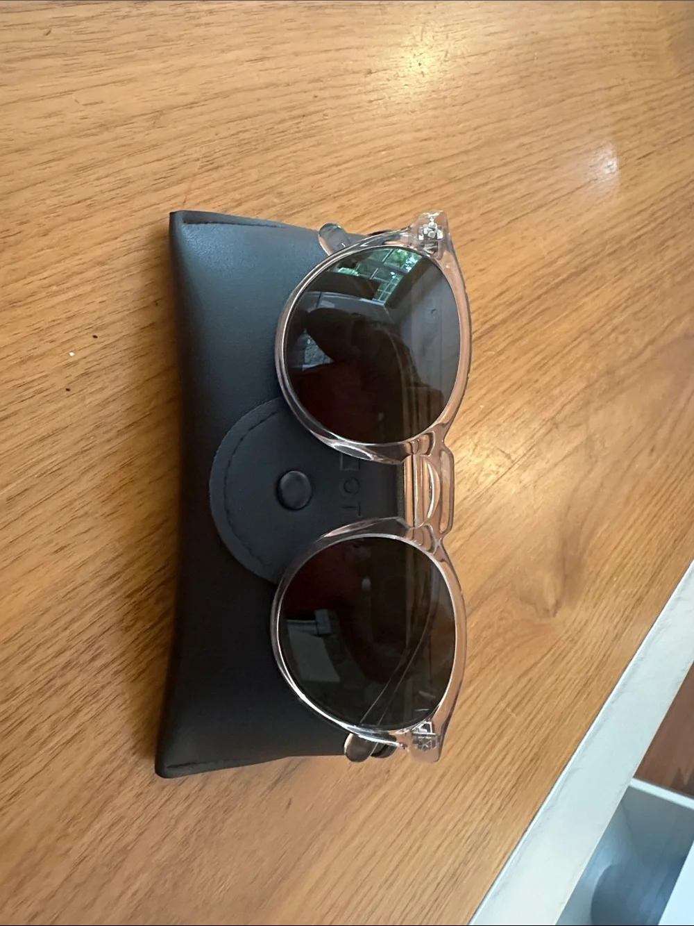 Eco Clear Sunglasses with Smokey Blue Polar Lenses